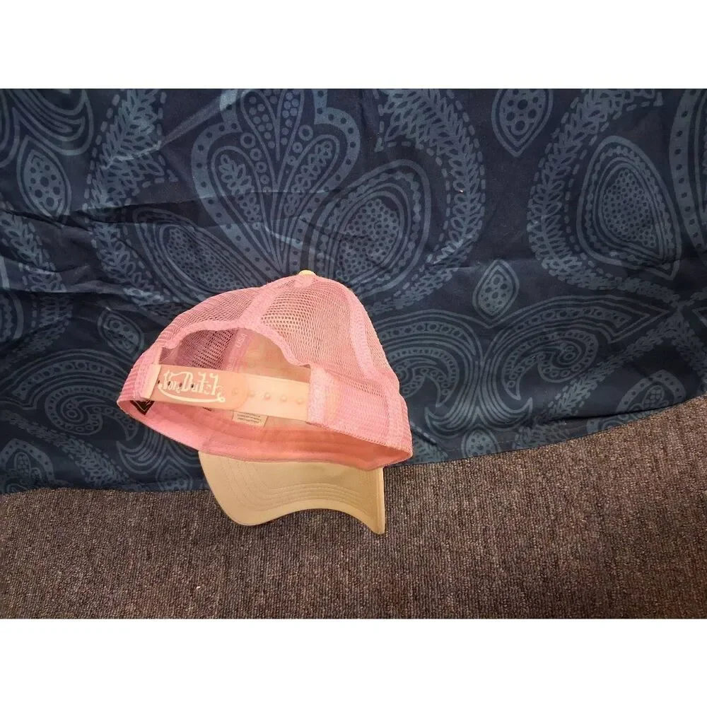 Vintage y2k womens trucker cap pink baseball hat mesh